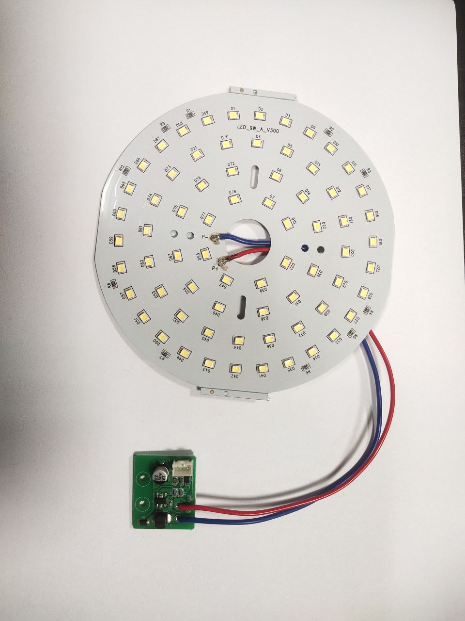 LED driver with Light